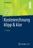 Buchcover und Innenansicht für das Buch: Kostenrechnung klipp & klar