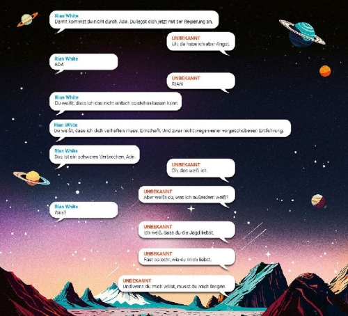Buchcover und Innenansicht für das Buch: Chaotic Orbits