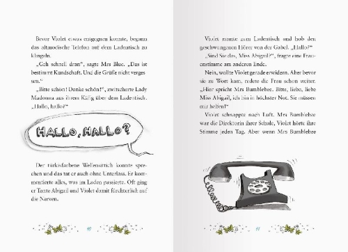 Buchcover und Innenansicht für das Buch: Der magische Blumenladen, Band 9: Der gefährliche Schulzauber