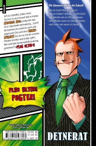 Buchcover und Innenansicht für das Buch: Boku no Hero Academia