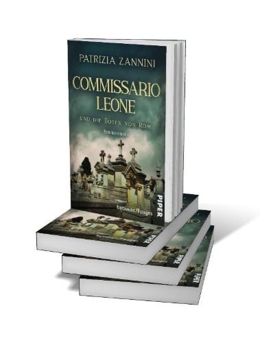 Buchcover und Innenansicht für das Buch: Commissario Leone und die Toten von Rom