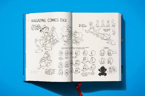 Buchcover und Innenansicht für das Buch: Disney Comics Library. Carl Barks's Donald Duck. Vol. 1. 1942-1950