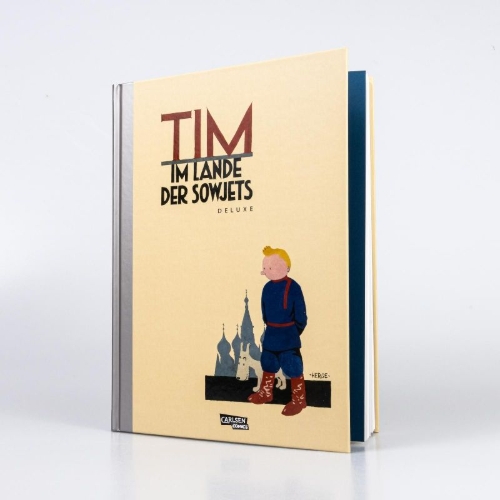 Buchcover und Innenansicht für das Buch: Tintin au pays des Soviets