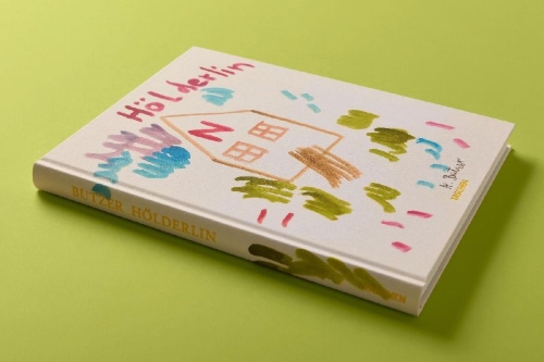 Buchcover und Innenansicht für das Buch: André Butzer. Friedrich Hölderlin. Die Jahreszeiten / The Seasons