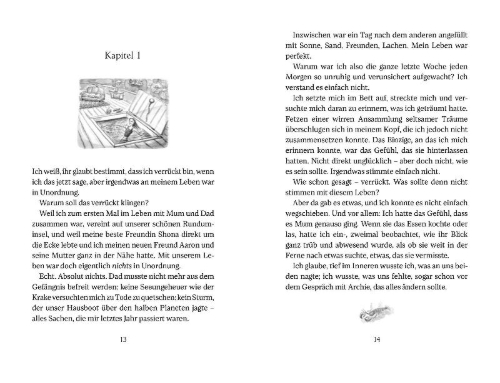 Buchcover und Innenansicht für das Buch: Emily Windsnap and the Siren's Secret