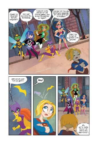 Buchcover und Innenansicht für das Buch: DC Super Hero Girls - At Metropolis High