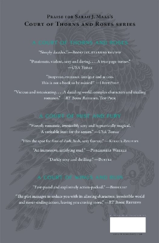 Buchcover und Innenansicht für das Buch: A Court of Mist and Fury