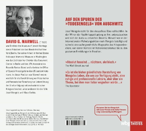 Buchcover und Innenansicht für das Buch: Mengele