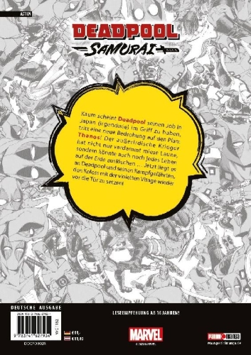 Buchcover und Innenansicht für das Buch: Deadpool Samurai (Manga) 02