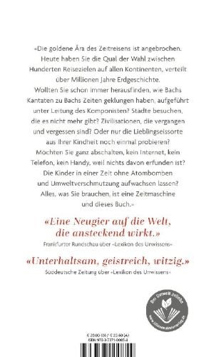 Buchcover und Innenansicht für das Buch: Handbuch für Zeitreisende