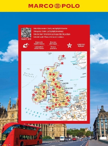 Buchcover und Innenansicht für das Buch: MARCO POLO Reiseatlas Großbritannien, Irland 1:300.000