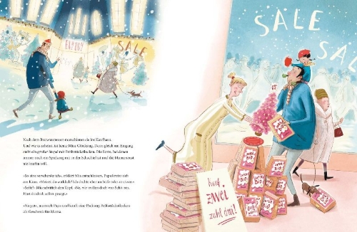 Buchcover und Innenansicht für das Buch: Das endlos lange Weihnachtswarten