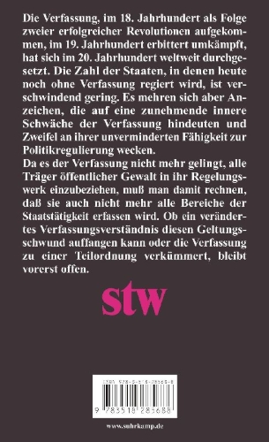 Buchcover und Innenansicht für das Buch: Die Zukunft der Verfassung