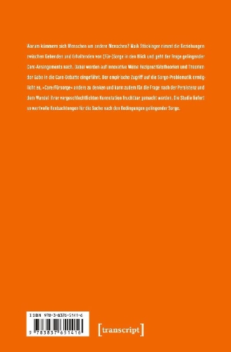 Buchcover und Innenansicht für das Buch: Care anders denken