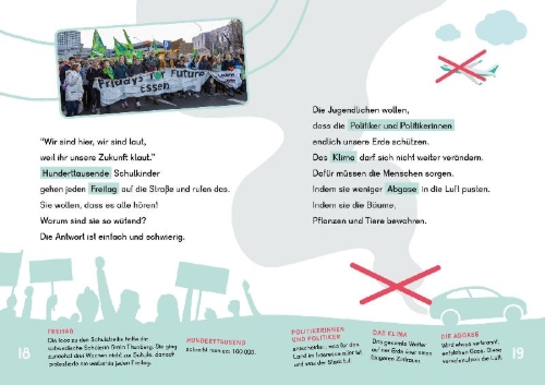 Buchcover und Innenansicht für das Buch: Dein Lesestart - Mutige Menschen