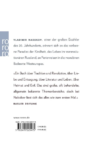 Buchcover und Innenansicht für das Buch: Erinnerung, sprich