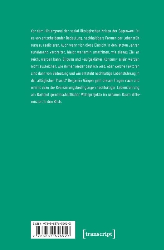 Buchcover und Innenansicht für das Buch: Nachhaltige Lebensführung