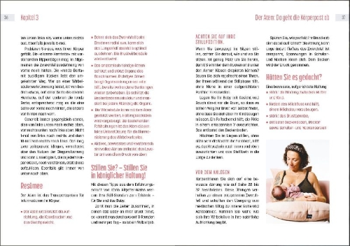 Buchcover und Innenansicht für das Buch: Rückbildung mit Tigerfeeling