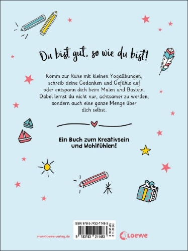 Buchcover und Innenansicht für das Buch: Les ateliers du calme Le cahier de mes émotions / The Notebook of my emotions