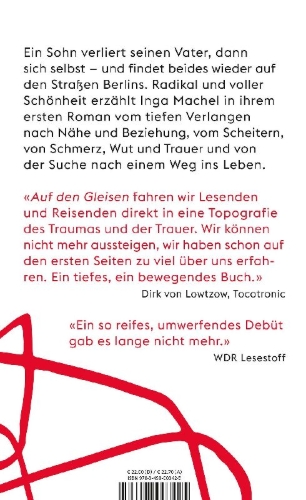 Buchcover und Innenansicht für das Buch: Auf den Gleisen