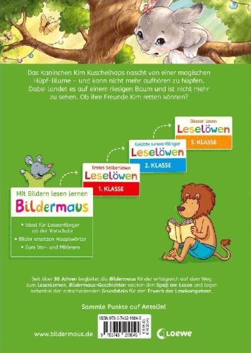 Buchcover und Innenansicht für das Buch: Bildermaus - Kleines Kaninchen in Not