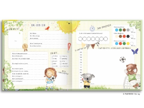 Buchcover und Innenansicht für das Buch: Kindergartenfreunde - Fußball