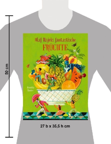 Buchcover und Innenansicht für das Buch: Olaf Hajeks fantastische Früchte