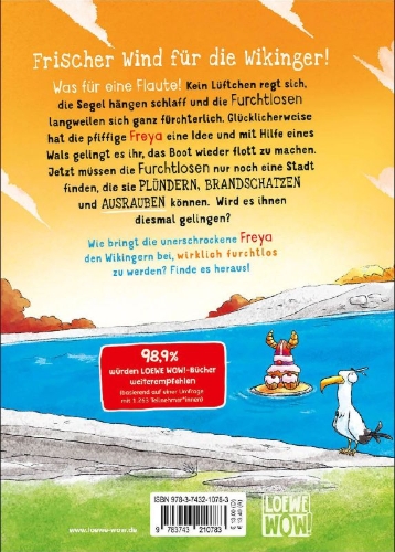 Buchcover und Innenansicht für das Buch: Freya und die Furchtlosen (Band 3) - Oh la la, die Wikinger kommen!
