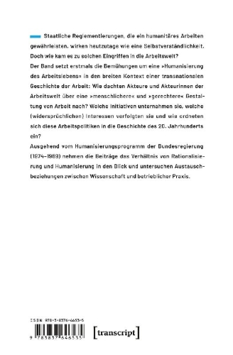 Buchcover und Innenansicht für das Buch: 'Humanisierung der Arbeit'