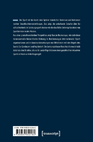 Buchcover und Innenansicht für das Buch: Leistungsklassen und Geschlechtertests