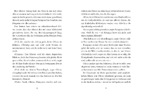 Buchcover und Innenansicht für das Buch: Princess Olivia investigates