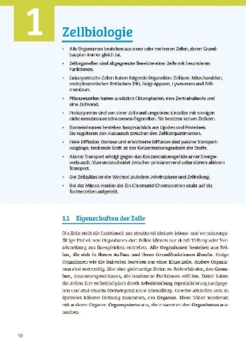 Buchcover und Innenansicht für das Buch: Sicher im Abi Biologie