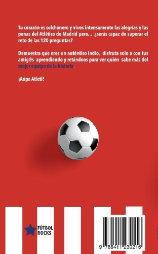 Buchcover und Innenansicht für das Buch: ¿Cuánto sabes del Atleti?