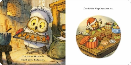 Buchcover und Innenansicht für das Buch: Knightowl's littel Christmas