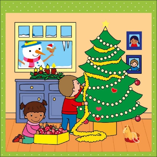 Buchcover und Innenansicht für das Buch: Mes dessins magiques - Noel