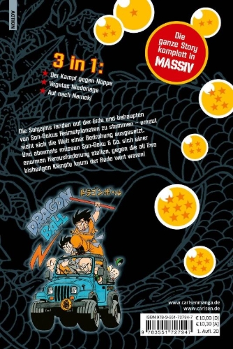 Buchcover und Innenansicht für das Buch: Dragon Ball Triple Edition