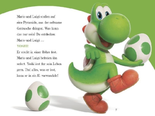 Buchcover und Innenansicht für das Buch: The Super Mario Galaxy Movie: Mario Takes Off!