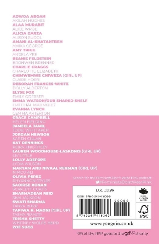 Buchcover und Innenansicht für das Buch: Feminists Don't Wear Pink (and other lies)