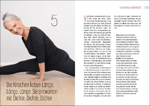 Buchcover und Innenansicht für das Buch: Lebenslang beweglich und kraftvoll mit Tigerfeeling