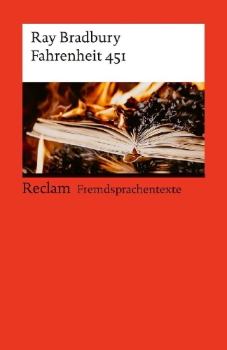 Buchcover und Innenansicht für das Buch: Fahrenheit 451. Englischer Text mit deutschen Worterklärungen. B2 (GER)