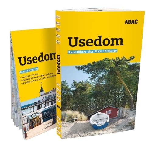 Buchcover und Innenansicht für das Buch: ADAC Reiseführer plus Usedom