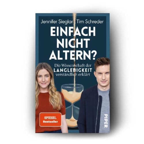 Buchcover und Innenansicht für das Buch: Einfach nicht altern?