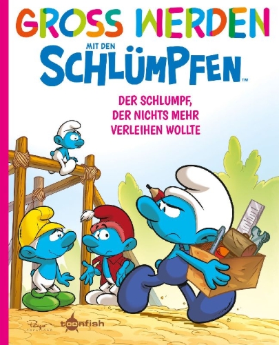 Buchcover und Innenansicht für das Buch: Grandir avec les Schtroumpfs 12