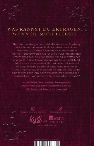 Buchcover und Innenansicht für das Buch: Dark Ivy - Halt mich fest