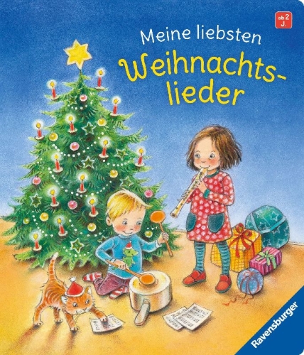 Buchcover und Innenansicht für das Buch: Meine liebsten Weihnachtslieder