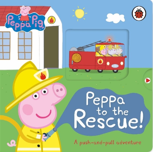 Buchcover und Innenansicht für das Buch: Peppa Pig: Peppa to the Rescue