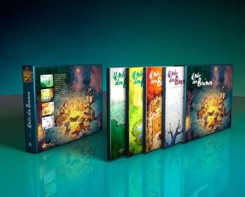 Buchcover und Innenansicht für das Buch: Unter den Bäumen