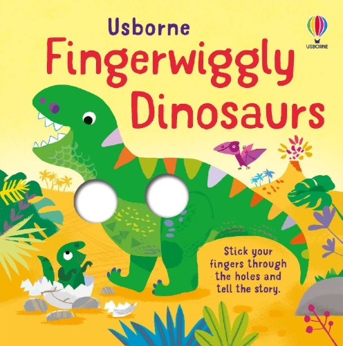Buchcover und Innenansicht für das Buch: Fingerwiggly Dinosaurs
