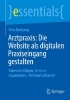 Buchcover und Innenansicht für das Buch: Arztpraxis: Die Website als digitalen Praxiseingang gestalten