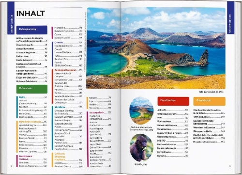 Buchcover und Innenansicht für das Buch: LONELY PLANET Reiseführer Ecuador & Galápagosinseln